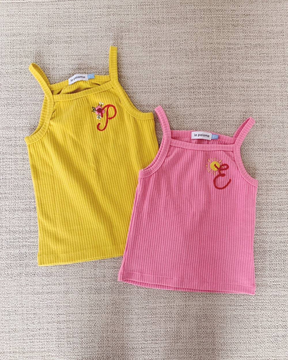 Girl's Ribbed Knit Cotton Set in Bubblegum
