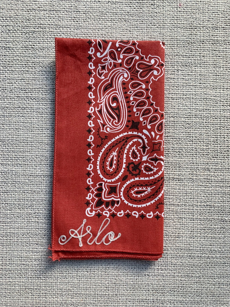 Sciarpa Zk-1 Bandana Paisley Modello Rosso