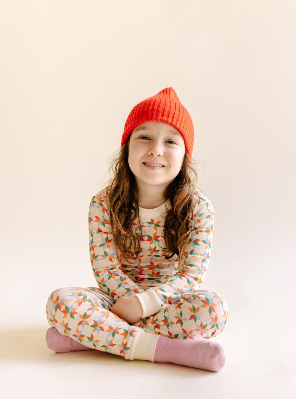 Kids Holiday Cotton Pajamas in Winter Star