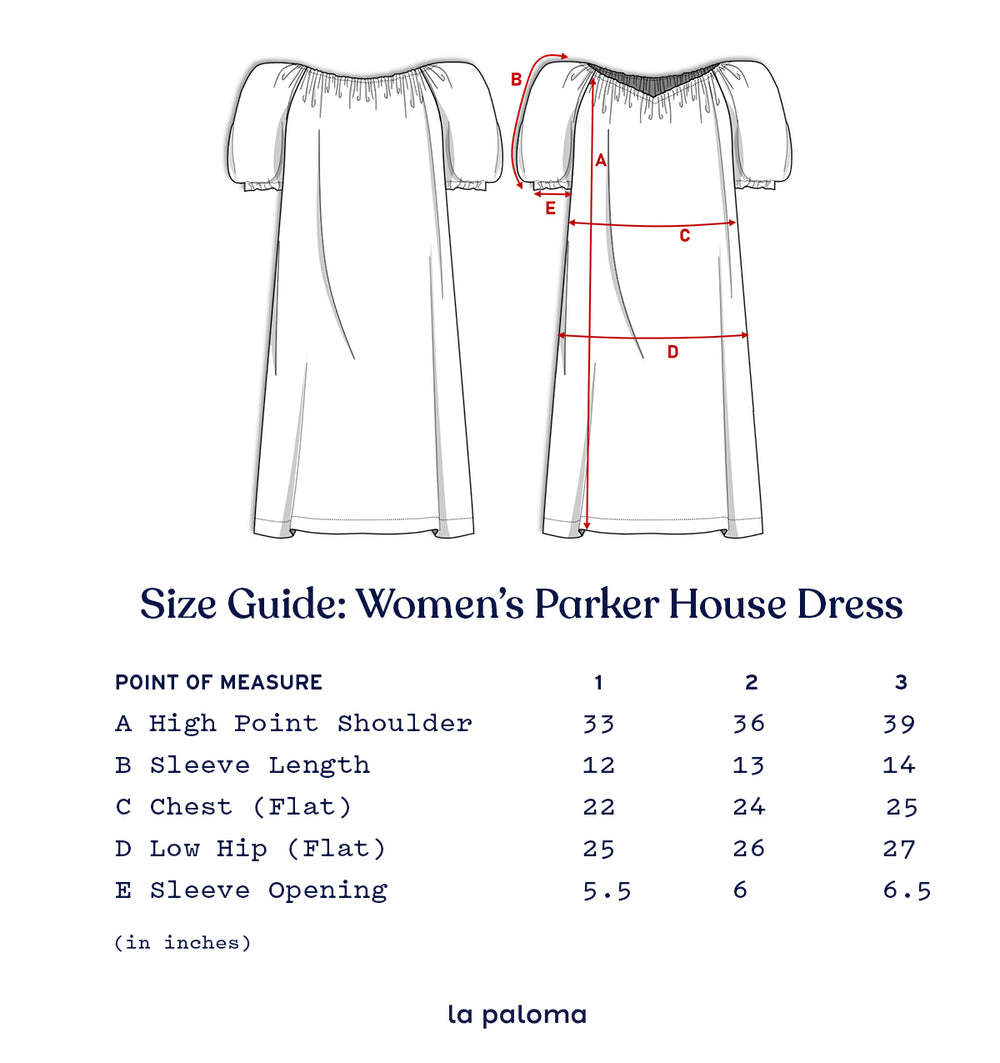 Women's Parker House Dress in Navy Stripe